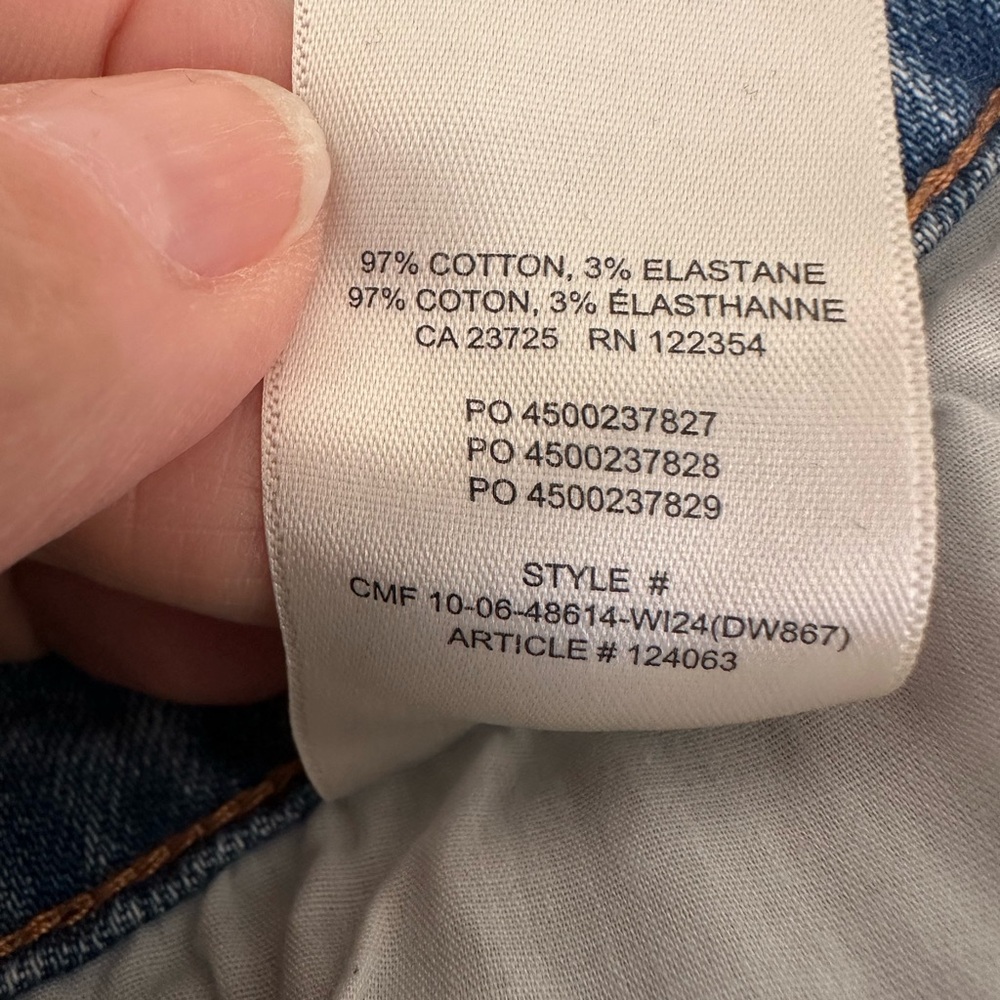 Aritzia Denim Forum The 90's Sculpt Mid-rise Straight Jean | Size 26 - Picture 12 of 14